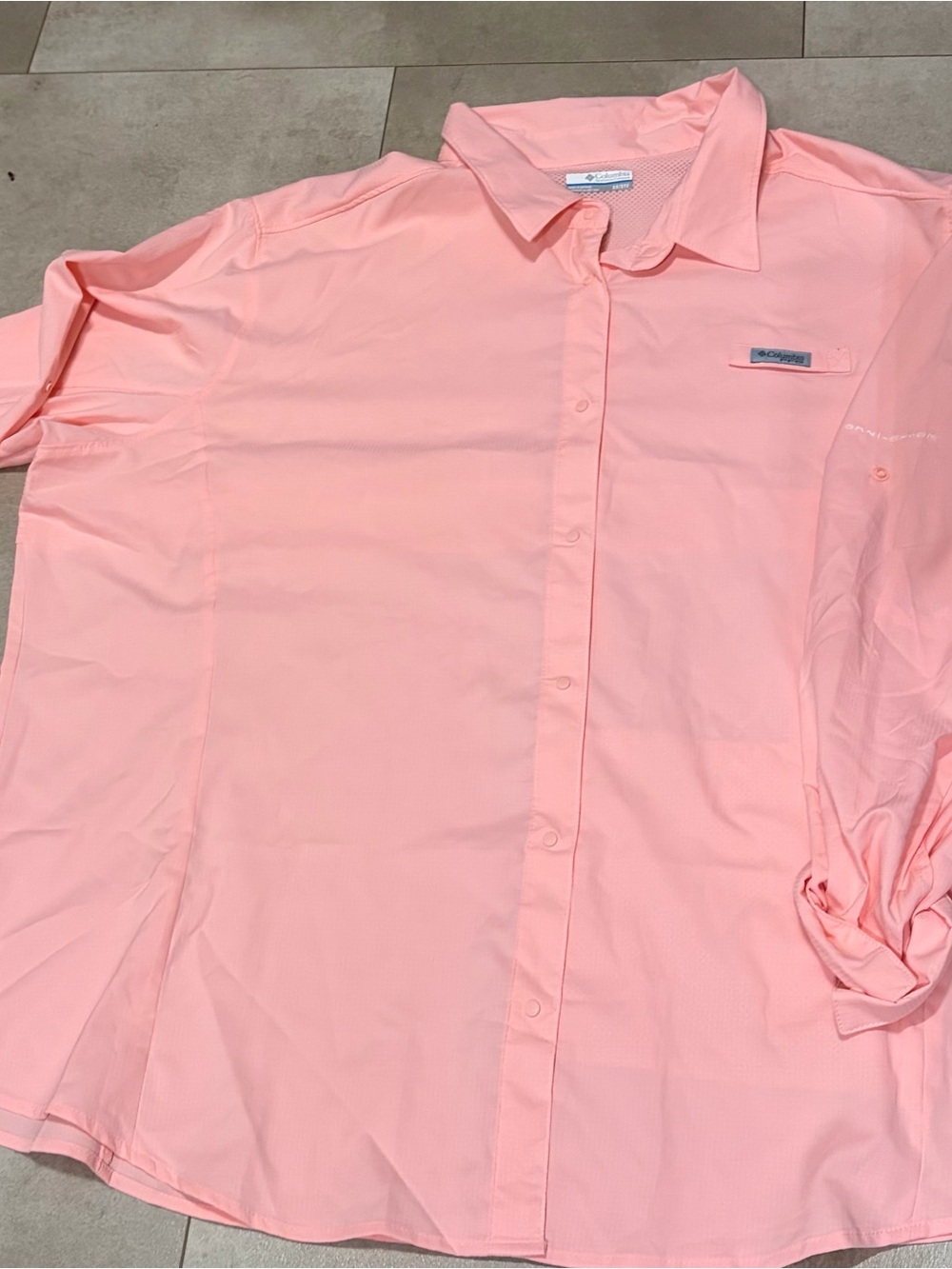 Columbia Pink Omni-Shade UPF 40